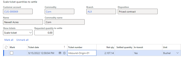 Ticket number = Inbound-Origin-01