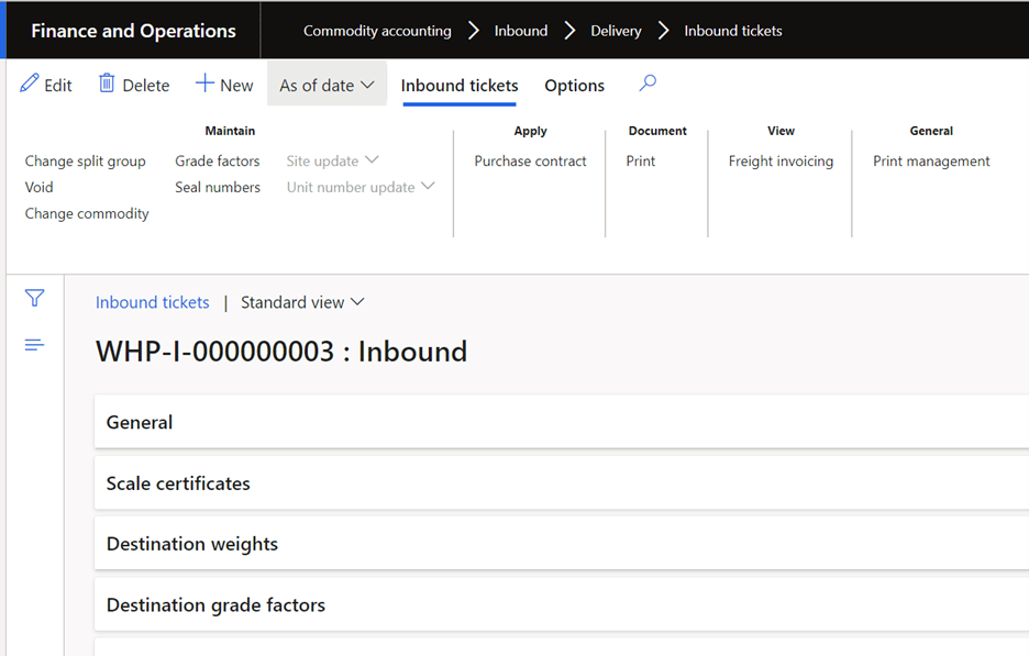 Seal numbers are found under commodity accounting > inbound > delivery > inbound tickets > maintain > seal numbers