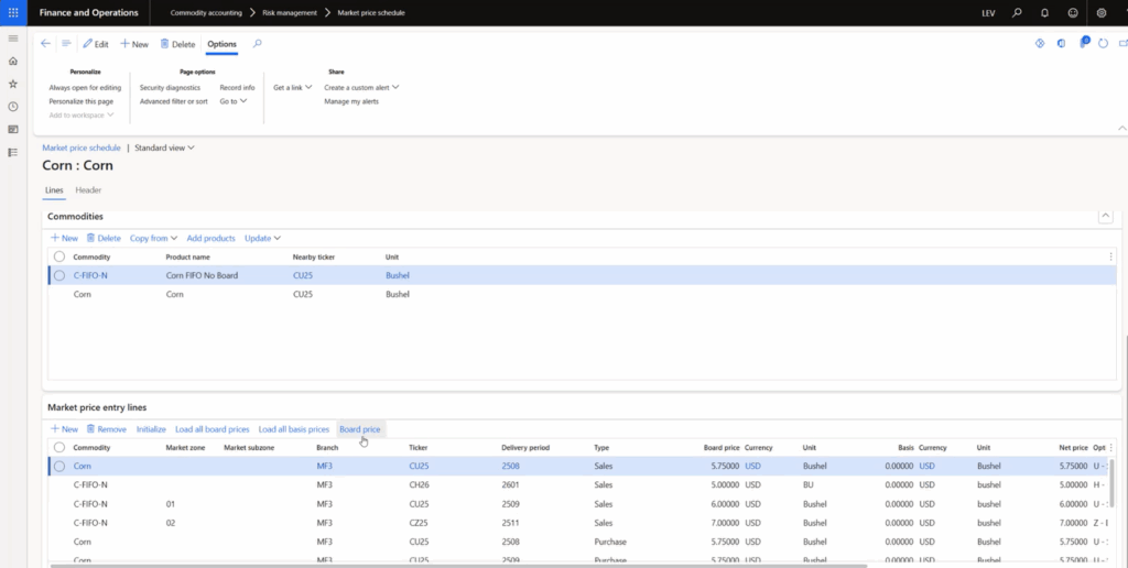 Options for flat pricing set up