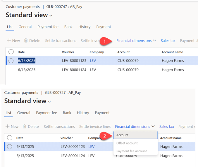 Image of two vouchers created for prepayment journey